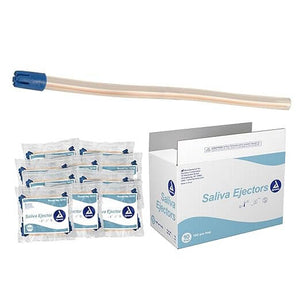 Saliva Ejector, Blue Tip/Clear Body (Pack of 1000) 2220