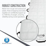 Dynarex DynaLift Portable Transport Unit - Waterproof & Durable Patient Transport Equipment with 14 Handles - Carries up to 1500 lbs - White, Case of 10 | SurgiMac Dental Supply