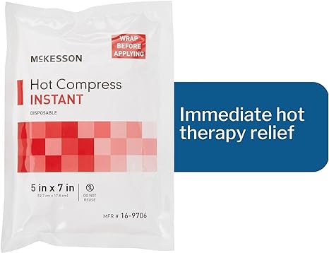 Instant Hot Pack, Hot Compress, General Purpose Plastic Disposable by McKesson 59-57H