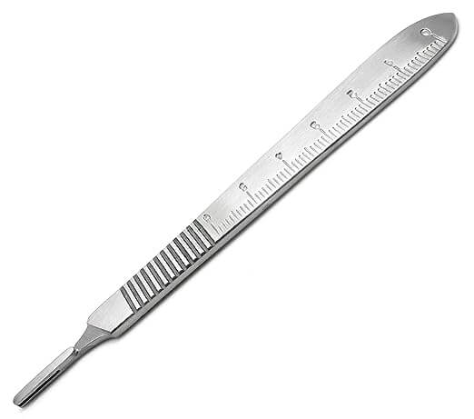 SurgiMac | Scalpel Handle #3 | with Ruler | Pro Series by SurgiMac | Pack of 1 | 16-2452-P