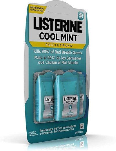 LISTERINE POCKETPAKS® Strips, Cool Mint, 24/pk, 6 pk/cs