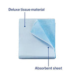 Drape Exam Sheets, Stretcher Sheet, Disposable, Blue, 40 in x 90 in, 50 Count 18-929