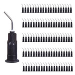 Pre-Bent Applicator Needle Tips, Black 19 gauge, bag of 100 Tips Q-1229