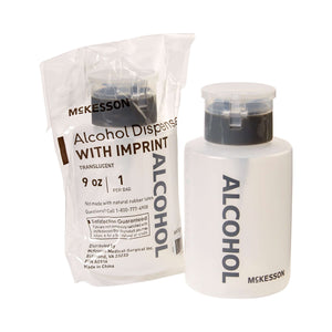 Alcohol Dispensing Bottle McKesson Polyethylene Opaque 9 oz. | SurgiMac Dental Supply