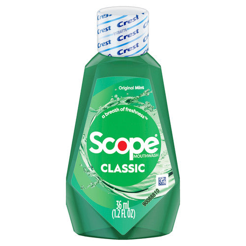 Procter & Gamble | Crest Scope Mouthwash, 36 mL Bottle, Orig. Mint | 80366807-1