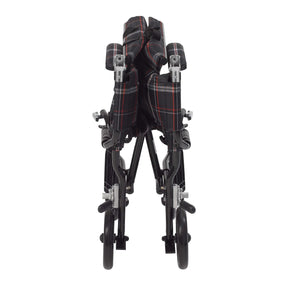 Transport Chair drive Fly-Lite 19 Inch Seat Width Full Length Arm Swing-Away Footrest Aluminum Frame with Black Finish | SurgiMac Dental Supply