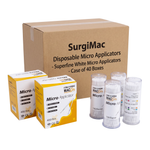 SurgiMac Disposable Micro Applicators Super Fine 1.2mm, White, MacSafe, 400/Box, 40box/Case