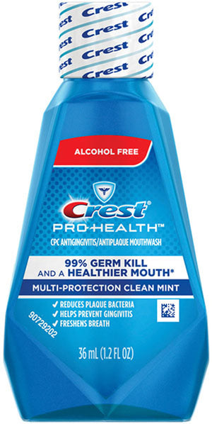 Crest Prohealth Rinse, Clean Mint, Alcohol-Free, 36ml, 48/cs 3700044979-1