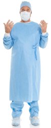 Non-Reinforced Surgical Gown Evolution 4 Blue NonSterile Disposable 79970