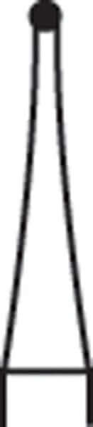 Alpen FG #8 SS (short shank) Round Carbide Bur, Package of 10 | SurgiMac Dental Supply