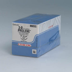 Prolene™ Polypropylene PS-2 3/8 Circle Precision Reverse Cutting Needle Size 4-0 Monofilament | SurgiMac Dental Supply