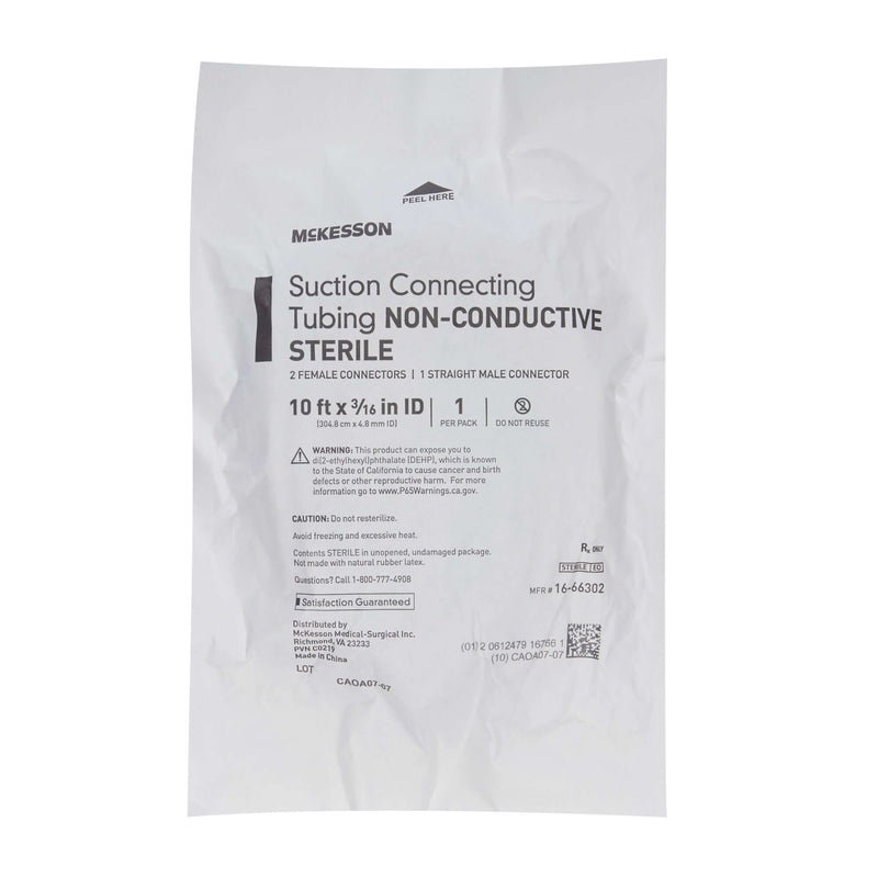 Suction Tubing McKesson Clear 3/16 Inch I.D. 10 Foot Length PVC Sterile | SurgiMac Dental Supply