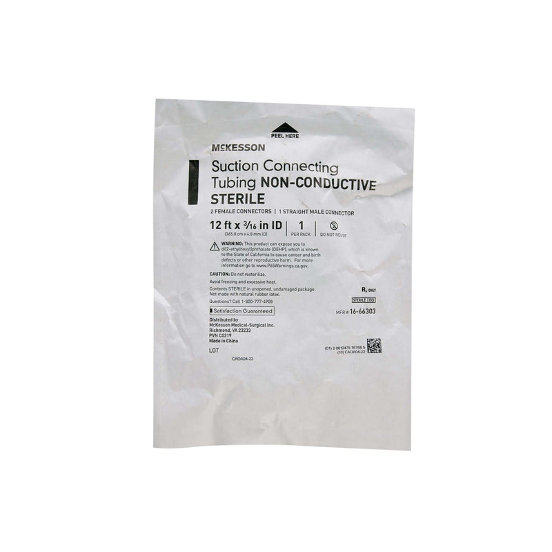 Suction Tubing McKesson Clear 3/16 Inch I.D. 12 Foot Length PVC Sterile | SurgiMac Dental Supply