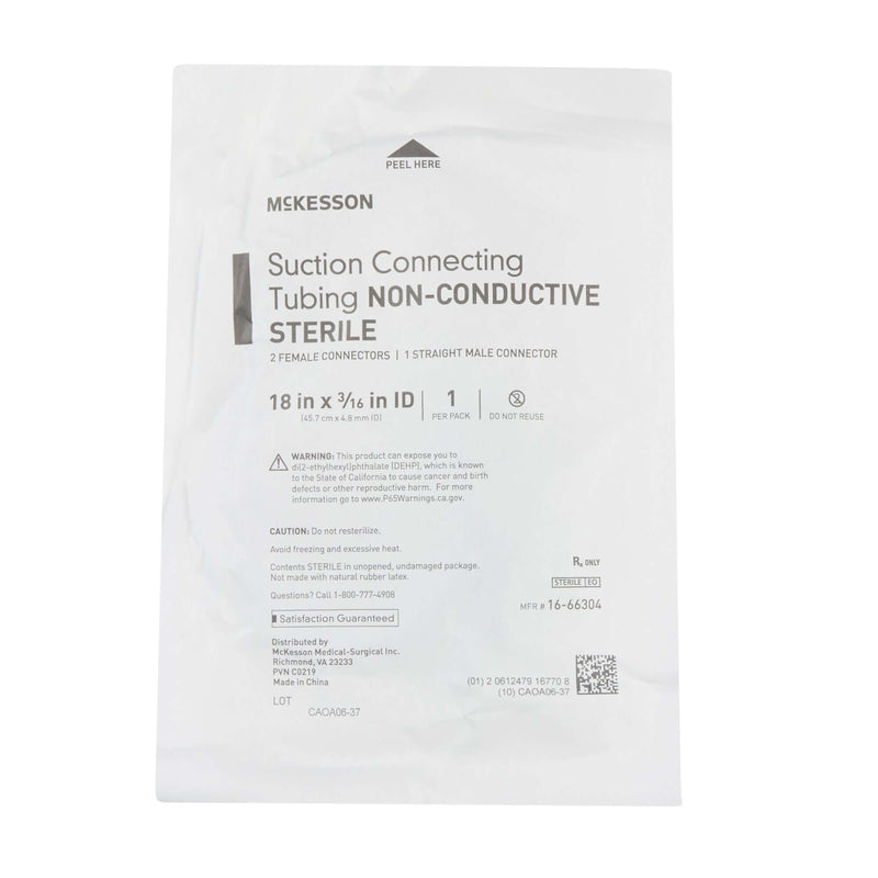 Suction Tubing McKesson Clear 3/16 Inch I.D. 1-1/2 Foot Length PVC Sterile | SurgiMac Dental Supply