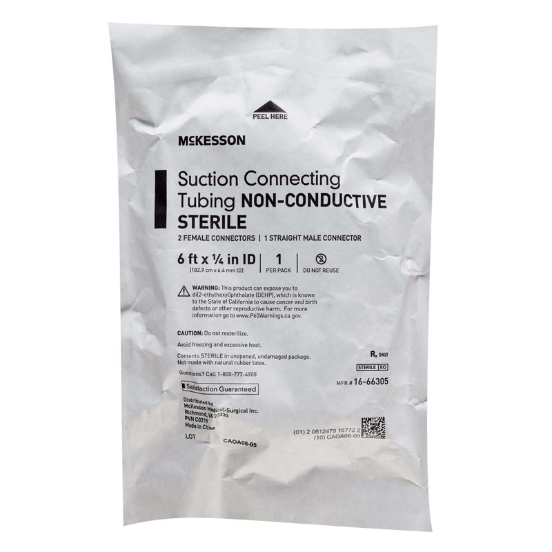 Suction Tubing McKesson Clear 1/4 Inch I.D. 6 Foot Length PVC Sterile | SurgiMac Dental Supply