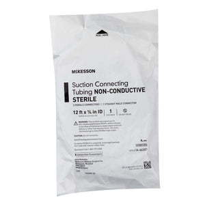 Suction Tubing McKesson Clear 1/4 Inch I.D. 12 Foot Length Non-Conductive Plastic Sterile | SurgiMac Dental Supply