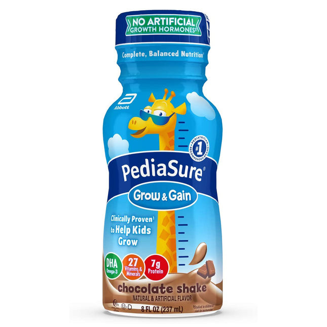 Abbott Nutrition | Pediatric Oral Supplement PediaSure Grow & Gain Shake 8 oz. Bottle Liquid Calories | 58058