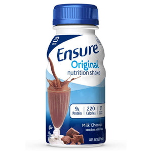 Oral Supplement Ensure Original Shake Milk Chocolate Flavor Liquid 8 oz. Bottle 57231