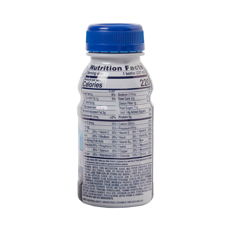 Oral Supplement Ensure Original Shake Milk Chocolate Flavor Liquid 8 oz. Bottle 57231