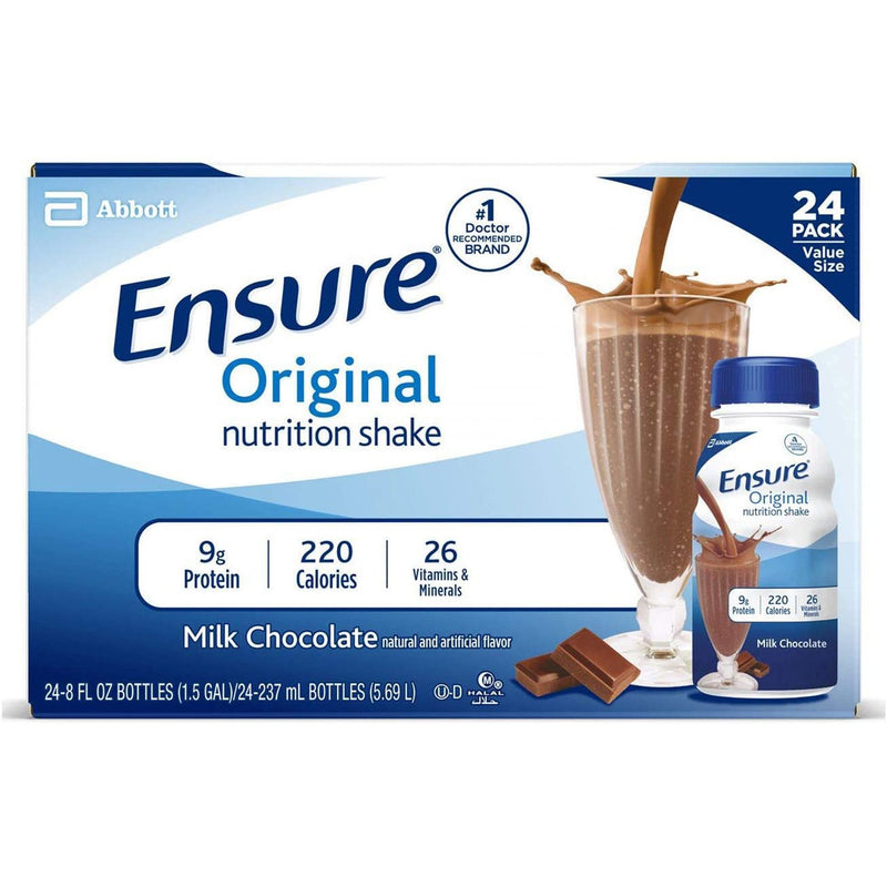 Oral Supplement Ensure Original Shake Milk Chocolate Flavor Liquid 8 oz. Bottle 57231
