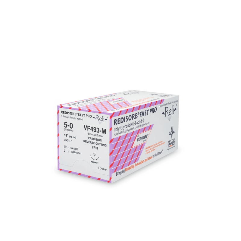 REDISORB FAST PRO Absorbable Fast Absorbing, Coated, Braided, PGLA Synthetic Suture, Size 3-0, Length 18