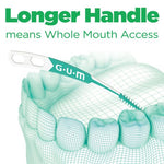 GUM Soft Picks Advanced Interproximal Cleaners with Longer Curved Handle, 2/pk, 110 pk/bx 650PA