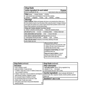 Anti-Diarrheal Pepto Bismol 262 mg Strength Chewable Tablet 48 per Box | SurgiMac Dental Supply