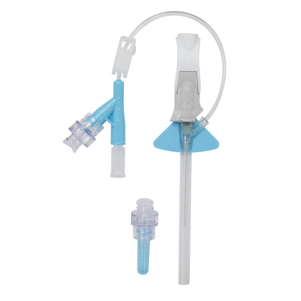 Closed IV Catheter Nexiva 22 Gauge 1 Inch Vialon Biomaterial Winged Hub Blood Control