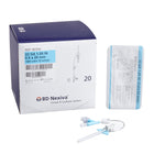 Closed IV Catheter Nexiva 22 Gauge 1 Inch Vialon Biomaterial Winged Hub Blood Control