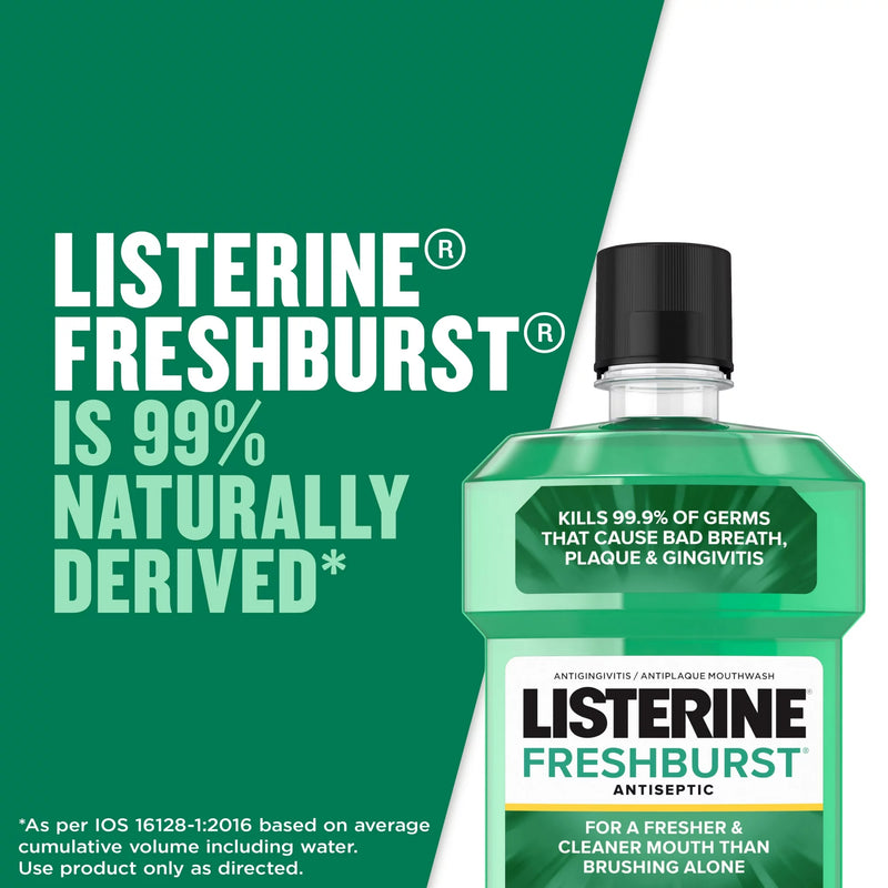 Freshburst Listerine, 1.5 Liter, 6/cs 42855