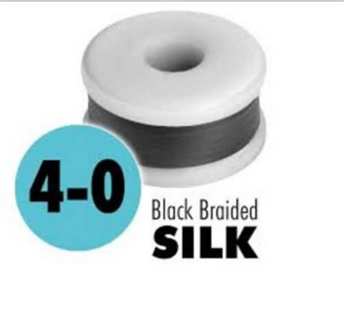 Nonabsorbable Suture without Needle LOOK Silk Braided Size 5-0 1283B