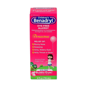Children's Allergy Relief Children's Benadryl 12.5 mg Strength Liquid 4 oz. 35058053504