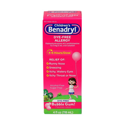 Children's Allergy Relief Children's Benadry 12.5 mg Strength Liquid