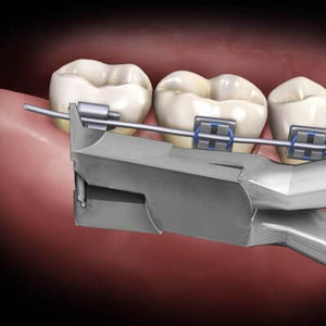 Hu-Friedy Slim Flush Cut and Hold Distal End Cutter, Long Handle | SurgiMac Dental Supply