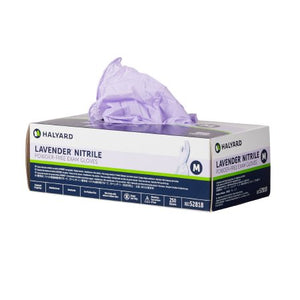 Halyard Lavender Nitrile Powder Free Exam Gloves: 250/Bx 52818-1