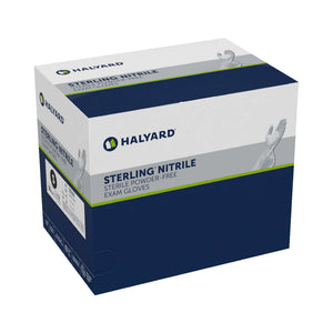 Exam Glove STERLING® Sterile Pair Nitrile Standard Cuff Length Textured Fingertips Gray Not Rated 53131