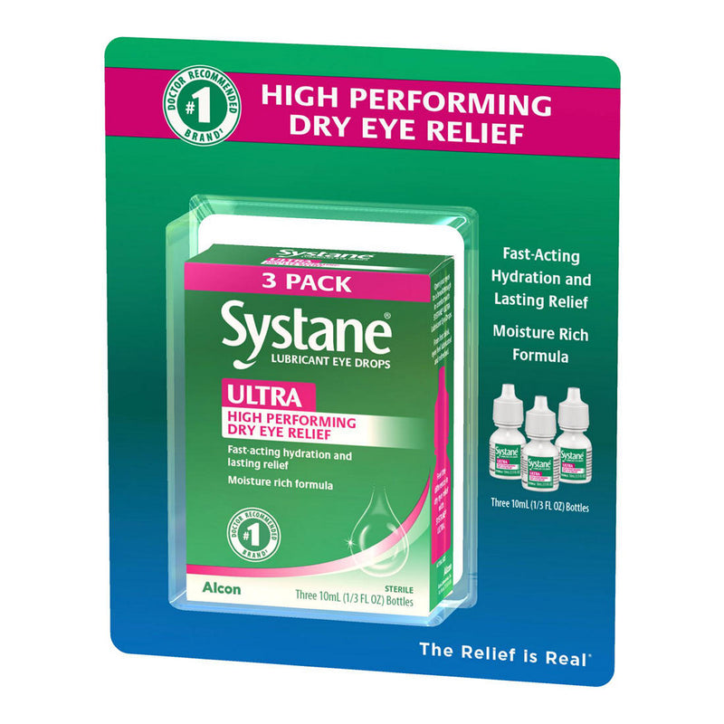 Systane Ultra Lubrication Eye Drops, 3 pk./10mL 684723