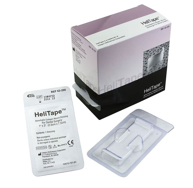 Integra Lifesciences | Miltex HeliTape Collagen Wound Dressing, 1" x 3" (2.5 cm x 7.5 cm), 10/Bx - 62-200 | 62-200