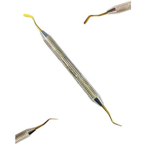 SurgiMac #6 Plastic Filling Instrument, Gold Tips, Double-Ended, Stainless Steel, Air Series, 1/Pk | SurgiMac Dental Supply