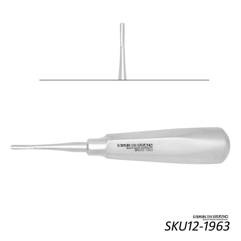 SurgiMac #3mm Luxating Elevator, Straight, Serrated Tips, Stainless Steel, Air Series, 1/Pk | SurgiMac Dental Supply