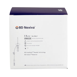 BD Nexiva 22G 1" Closed IV Catheter with Sliding Safety Needle - Enhanced Safety & Biocompatibility 383512-BX