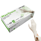 SurgiMac Latex Exam Gloves, White, MacTouch, 100/Box