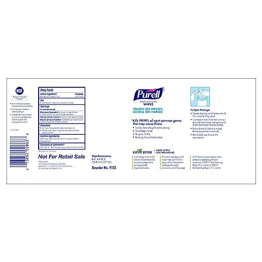 Alcohol-free PURELL Hand Sanitizing Wipes 9113-06-1