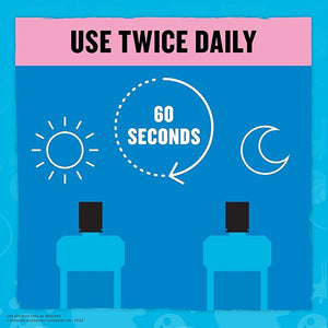 Listerine Oral Rinse, Bubble Blast Flavor, 500mL, 6/cs | SurgiMac Dental Supply