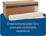 Crepe Table Paper Roll, White, 12 Rolls Per Case 18-6218