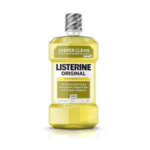 Listerine Antiseptic Mouthwash, Original 1 Liter, 6/cs | SurgiMac Dental Supply