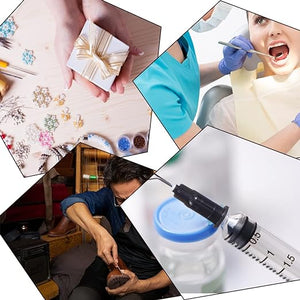 Pre-Bent Applicator Needle Tips, Black 19 gauge, bag of 100 Tips Q-1229