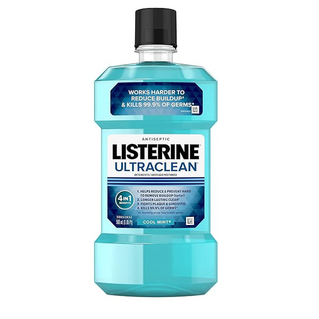 Ultraclean Cool Mint Listerine, 1 Liter, 6/cs