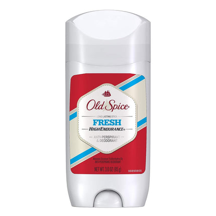 Old Spice Deodorant, High Endurance, Invisible, Solid Fresh, 3oz, 12/cs