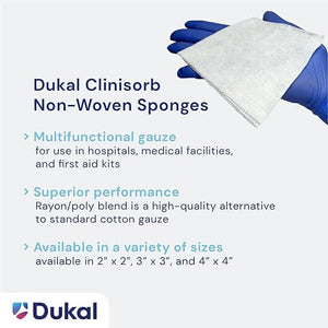Clinisorb Non-Woven Sponge, 2" x 2", 4-Ply, Non-Sterile, 200/bg, 20 bg/cs | SurgiMac Dental Supply